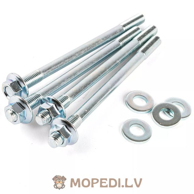 Cylinder Stud Bolts x4 M7x110mm AM6 / Derbi