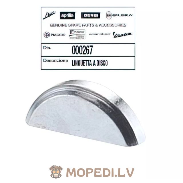 Ignition Woodruff Key Piaggio NRG / Typhoon