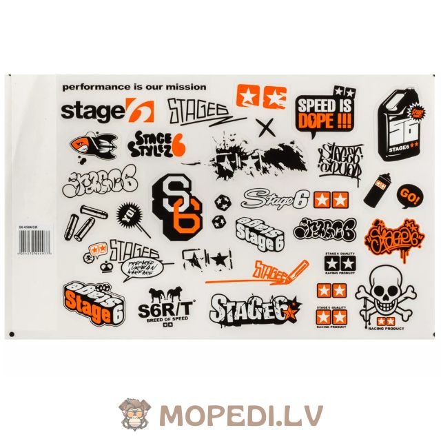 Sticker Set Stage6 A4 orange