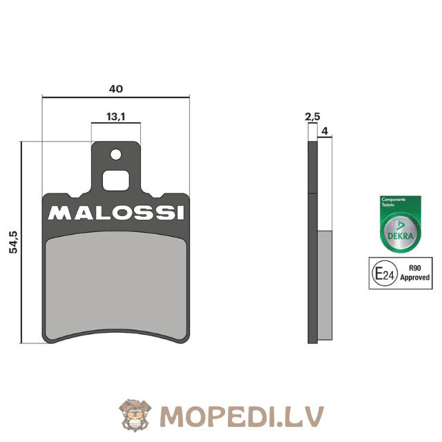 Brake Pads Malossi Sport S13 Yamaha Aerox / Neos