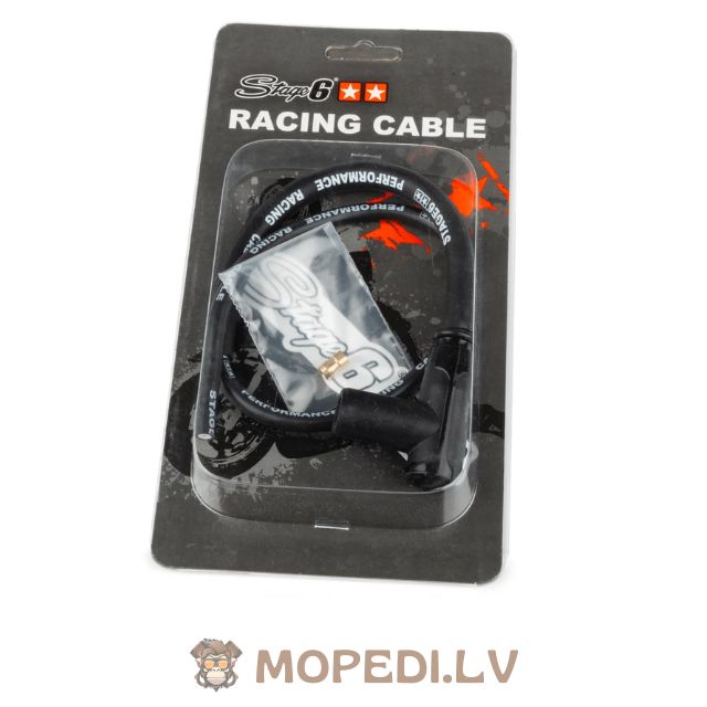 Spark Plug Cable with cap Stage6 Black