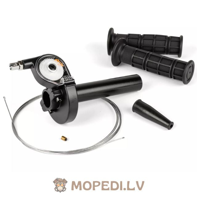 Quick Action Throttle with grips and throttle cable universal black