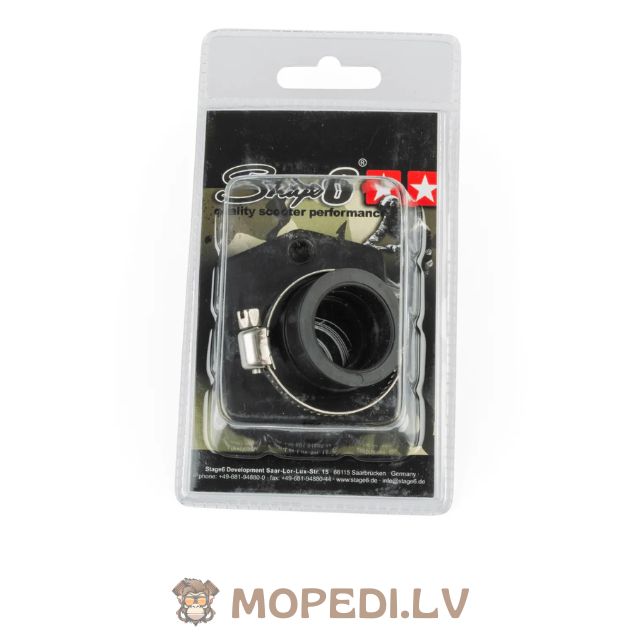 Stage6 Viton straight intake manifold short 24.5mm Piaggio