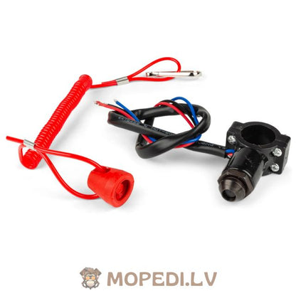 Kill Switch Racing STR8 red attached to handlebar