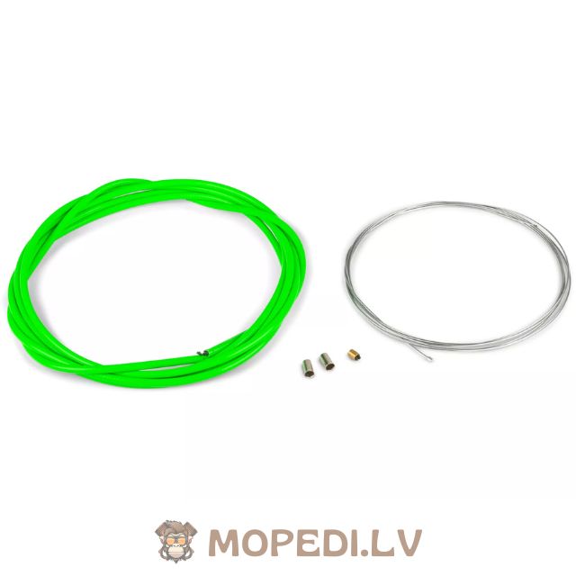 Throttle Cable Kit universal 1.2mm x 2 meters Motoforce Racing neon green