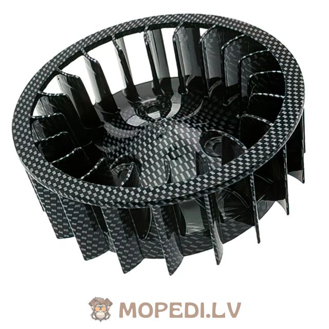 Oversize Cooling Fan STR8 Minarelli horizontal AC carbon look