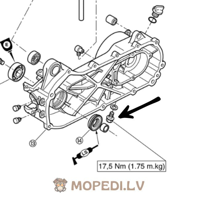 Bleed Screw M8x1.25x15 Yamaha Aerox / Nitro