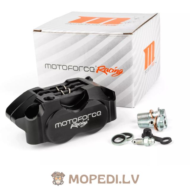 Brake Caliper 4-piston MotoForce Racing black