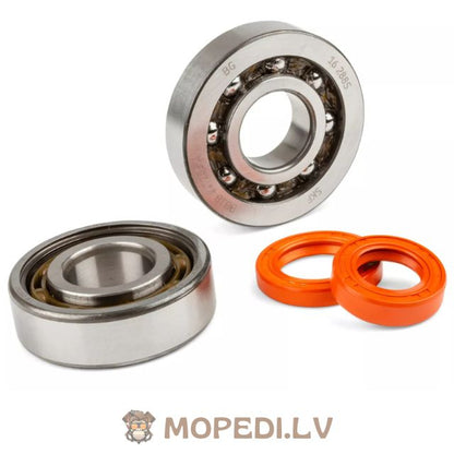 Crankshaft Bearing Set Stage6 R/T C4 polymer cage Peugeot vertical