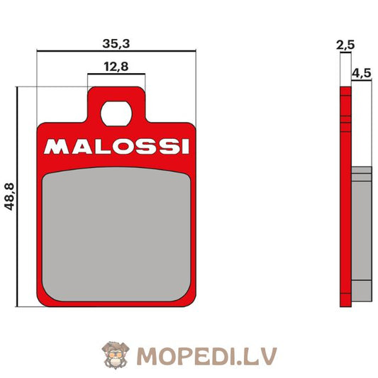 Brake Pads Malossi MHR Piaggio Zip / Vespa / MP3