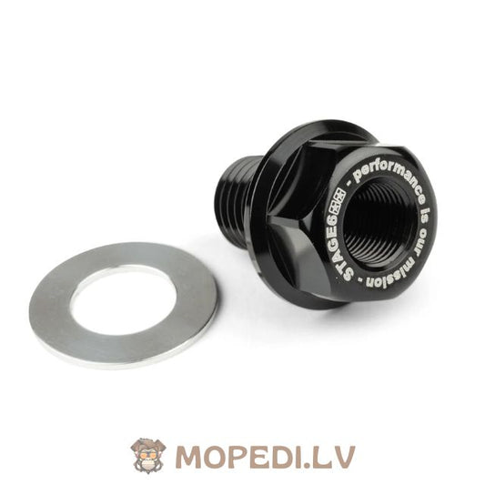 Temperature Sensor Adapter Stage6 M12x1.5x15mm Piaggio / Derbi black