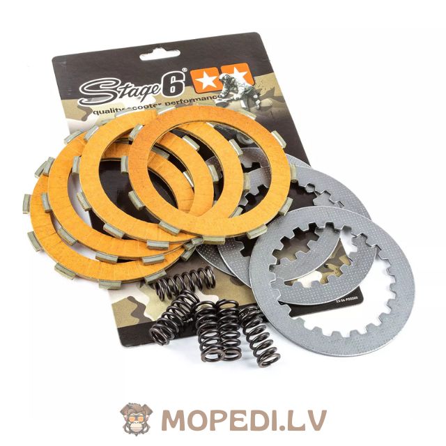 Clutch Discs 4 discs Stage6 Racing carbon Derbi