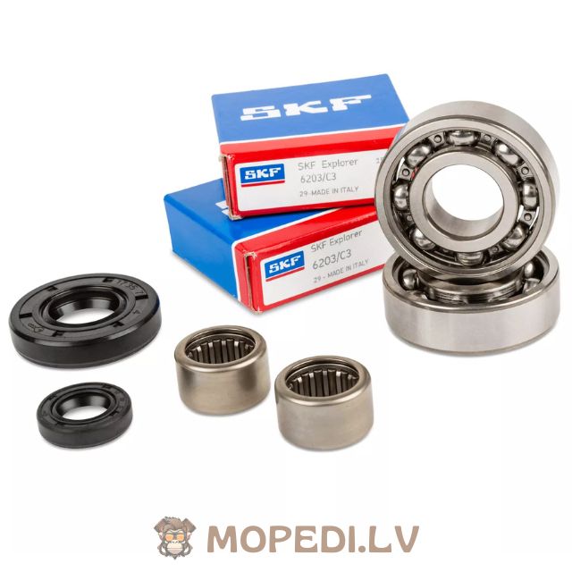 Bearings + Oil Seals gearbox Stage6 HQ Derbi