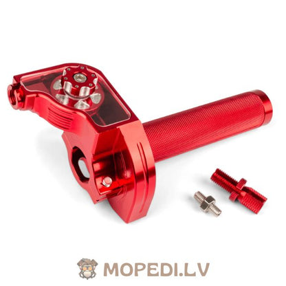 Quick Action Throttle MotoForce Racing CNC Aluminium Red