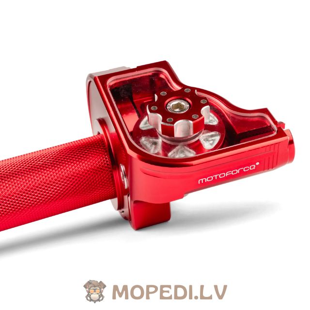 Quick Action Throttle MotoForce Racing CNC Aluminium Red