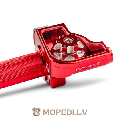 Quick Action Throttle MotoForce Racing CNC Aluminium Red