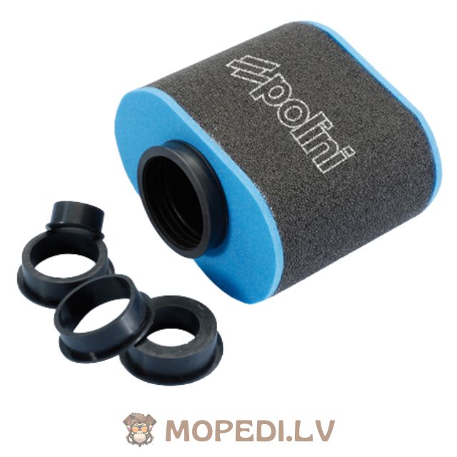 Air Filter Polini Evolution oval 28-55mm black / blue