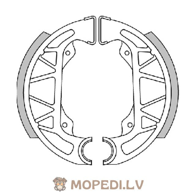 Brake Shoes rear Polini 100x20mm Piaggio Typhoon / NRG