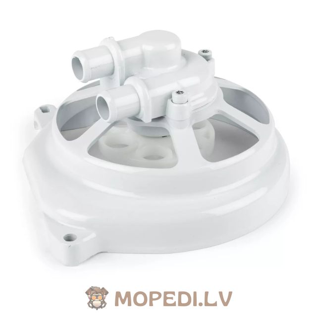 Water Pump Cover STR8 Extreme Cut Minarelli LC white