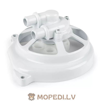 Water Pump Cover STR8 Extreme Cut Minarelli LC white