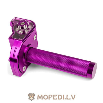 Quick Action Throttle CNC Aluminium MotoForce Racing Purple