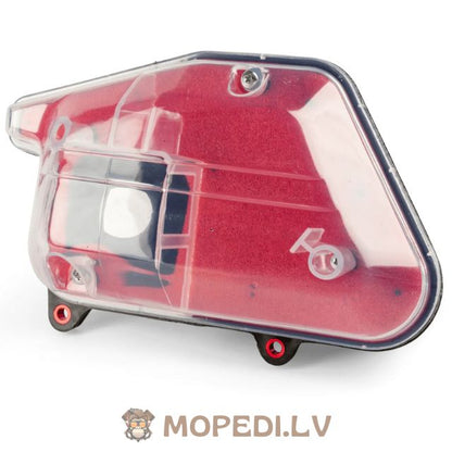 Air Filter Box transparent / red Yamaha BW's / Slider before 2004