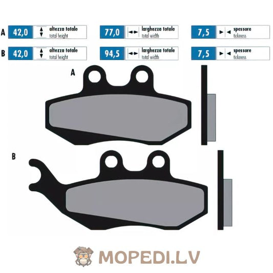 Brake Pads Polini Original Piaggio (Grimeca)