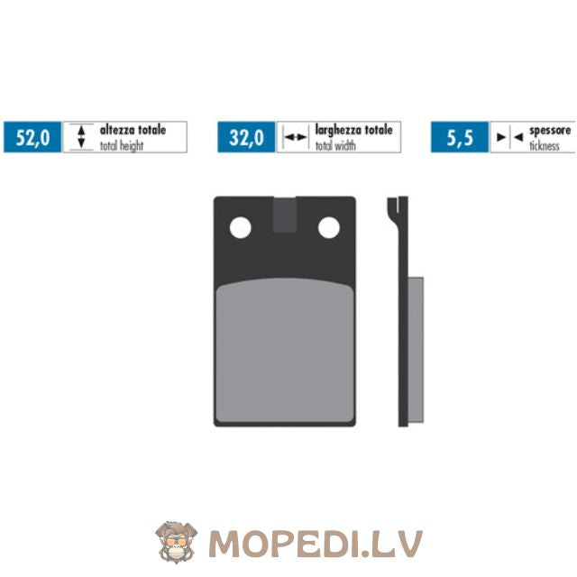 Brake Pads Polini Original Malaguti F12 Phantom LC