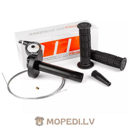 Quick Action Throttle with grips and throttle cable universal black