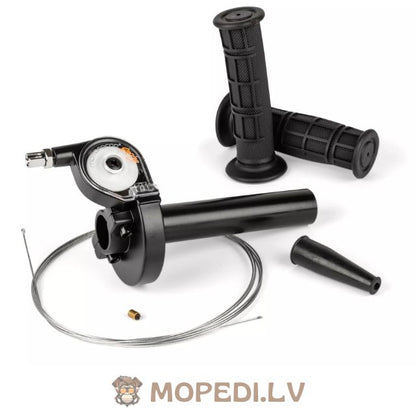 Quick Action Throttle with grips and throttle cable universal black
