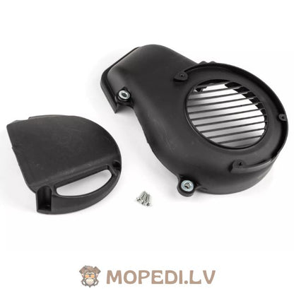 Fan Cover with air scoop black Minarelli vertical after 2004