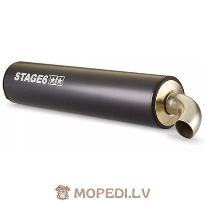 Exhaust Stage6 Pro Replica MK2 Black Piaggio