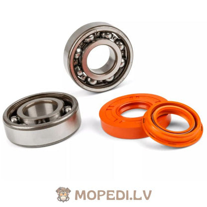 Crankshaft Bearing Set Stage6 R/T C4 steel cage Minarelli Horizontal / Vertical