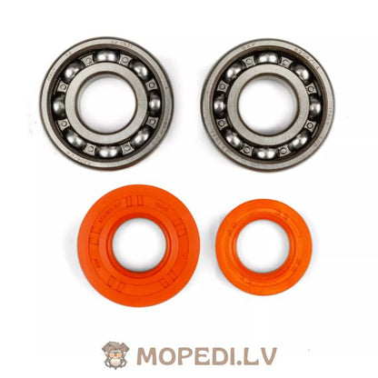 Crankshaft Bearing Set Stage6 R/T C4 steel cage Minarelli Horizontal / Vertical