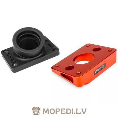 Intake Manifold + Spacer 35mm PWK / VHST Stage6 R/T orange Piaggio / Peugeot horizontal