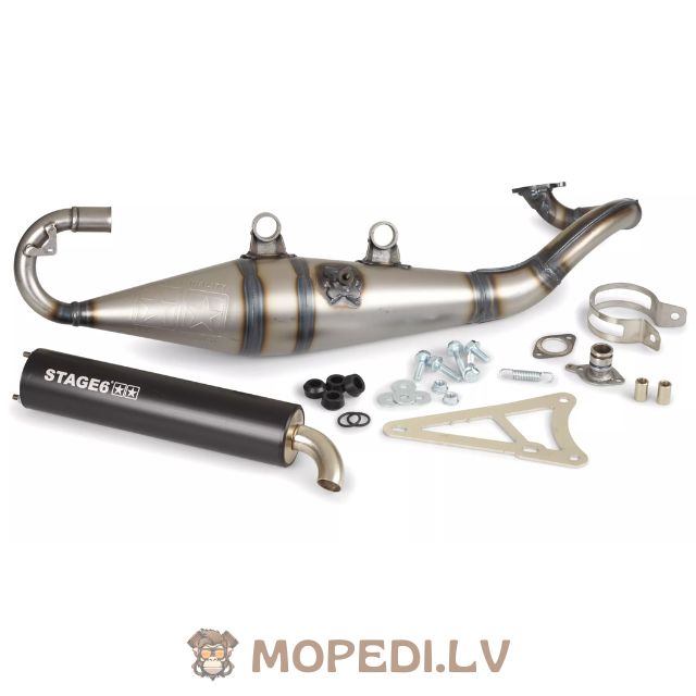 Exhaust Stage6 Pro Replica MK2 Black Minarelli horizontal / China 2-stroke