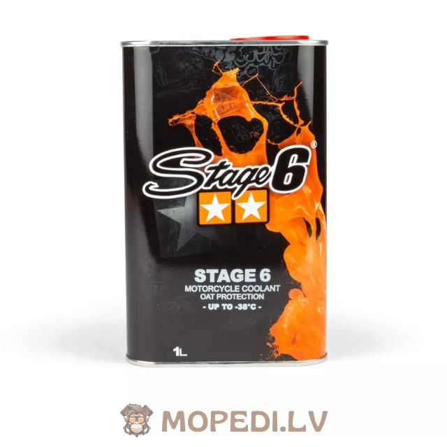 Radiator Fluid / Coolant -38°C Stage6 1L Orange