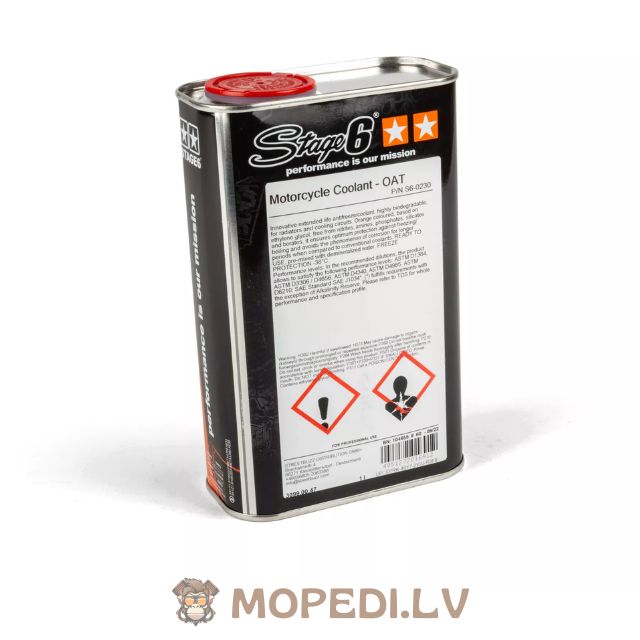 Radiator Fluid / Coolant -38°C Stage6 1L Orange