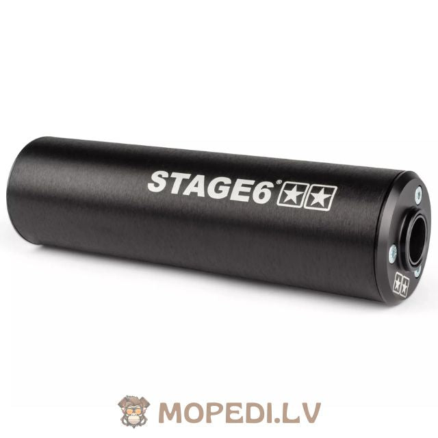 Silencer Stage6 50 - 80cc left side black