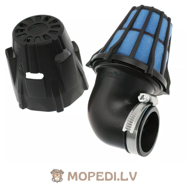 Polini black 90° angle d.37mm L.135mm