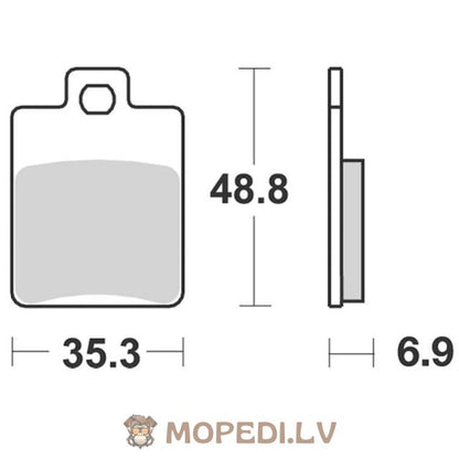 Brake Pads Stage6 Sport Piaggio Zip / Vespa / MP3