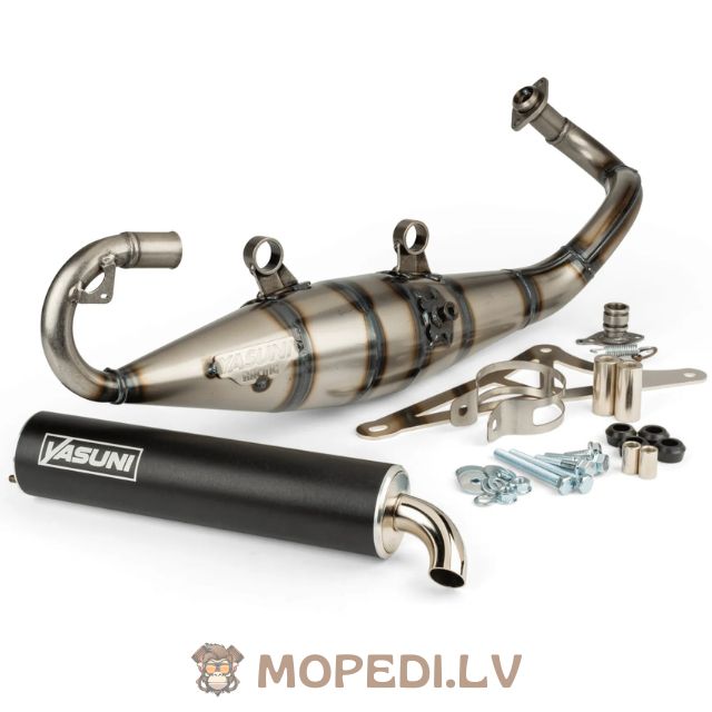 Exhaust Yasuni R Black Piaggio black road-legal