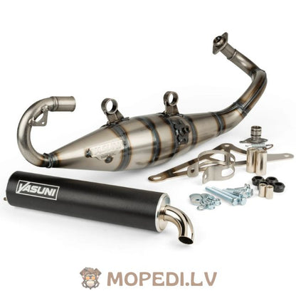 Exhaust Yasuni R Black Piaggio black road-legal